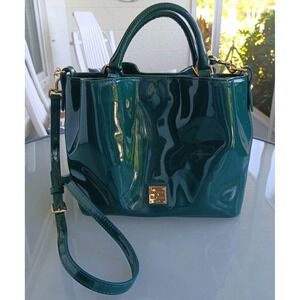 Dooney & Bourke Emerald Green Crossbody Satchel Handbag Magnetic Closure
